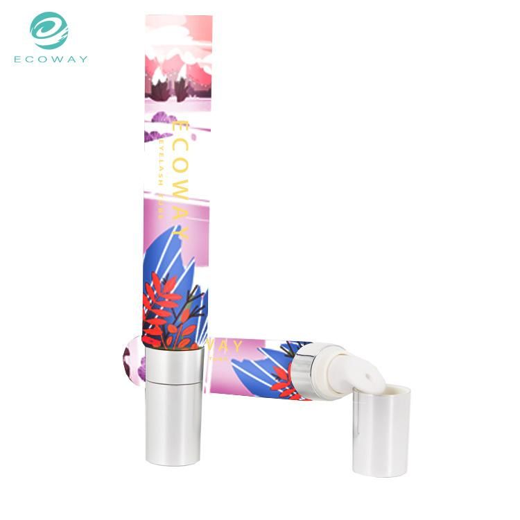 20ml The Tube Body Is Colorful PE Material Unsealed Silver Plated Flap Cover Eye Cream Tube