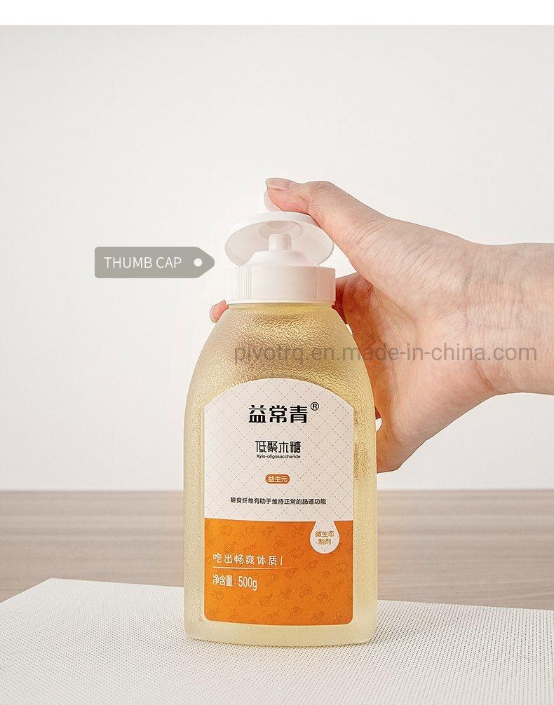 45mm PP Plastic Honey Caps with Silicone Valve for Honey Bottle Sauce Bottle