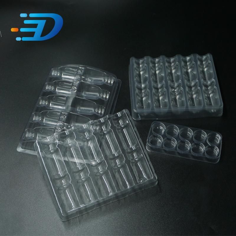 Plastic 1ml 2ml 10ml Injection Vial Tray Blister Packaging Trays