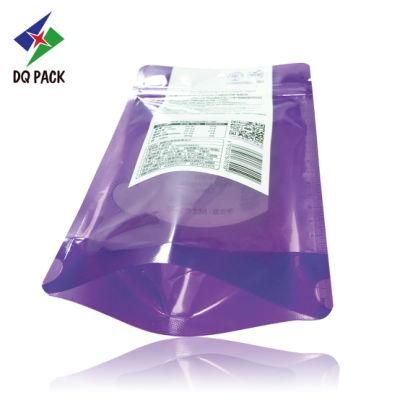 Dq Pack Custom Printed Mylar Bag Plastic Zipper Bag Transparent Plastic Packaging Bag Stand up Zipper Bag for Sunflower Seeds Packaging