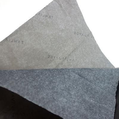 Customized Garment Black Logo Printed Black Wrapping Tissue Paper