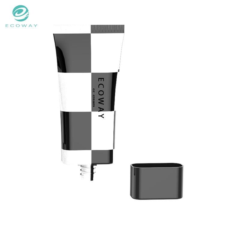 Dense Zebra Pattern Black and White Grid Offset Printing Cosmetic Packing Tube