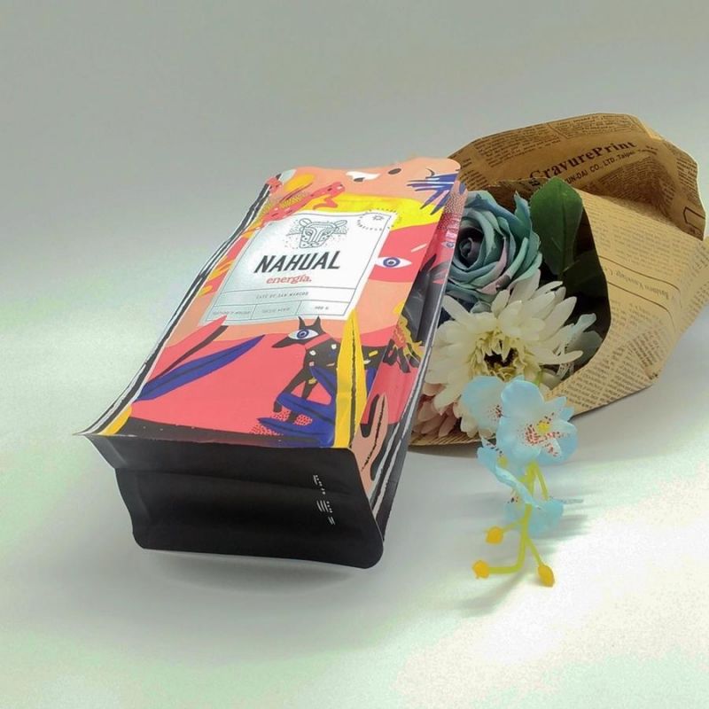 Custom Printed Food Grade Recycled Retail Grocery Popcorn Packaging Potato Chips Kraft Paper Bag with Tin Tie