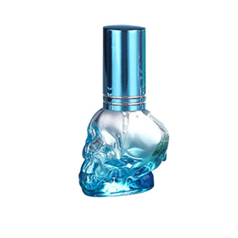 8ml Skull Perfume Bottle Colored Glass Spray Bottle Travel Bottle Spray