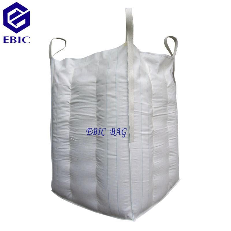 1000kgs 1250kgs 1500kgs Baffle Cubic Sand Sling Ton Jumbo Bulk FIBC Q Ventilated Firewood Fertilizer Cement PP Packing Plastic Big Bag Super Sack