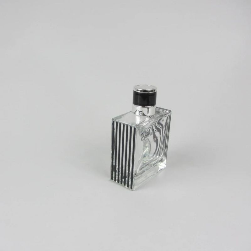 Clear Square Design Refillable Empty Perfume Bottle