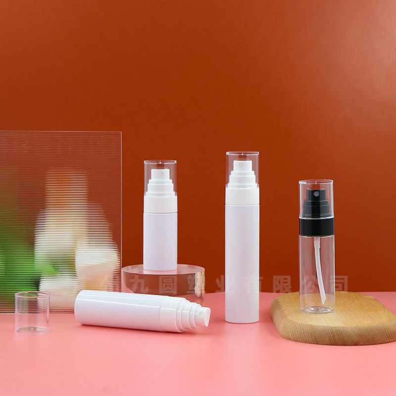 Wholesale 30/40/50/60/80ml Spray Bottle Transparent Pet Plastic Cosmetic Dispenser Bottle Small Spray Bottle for Fixing Makeup