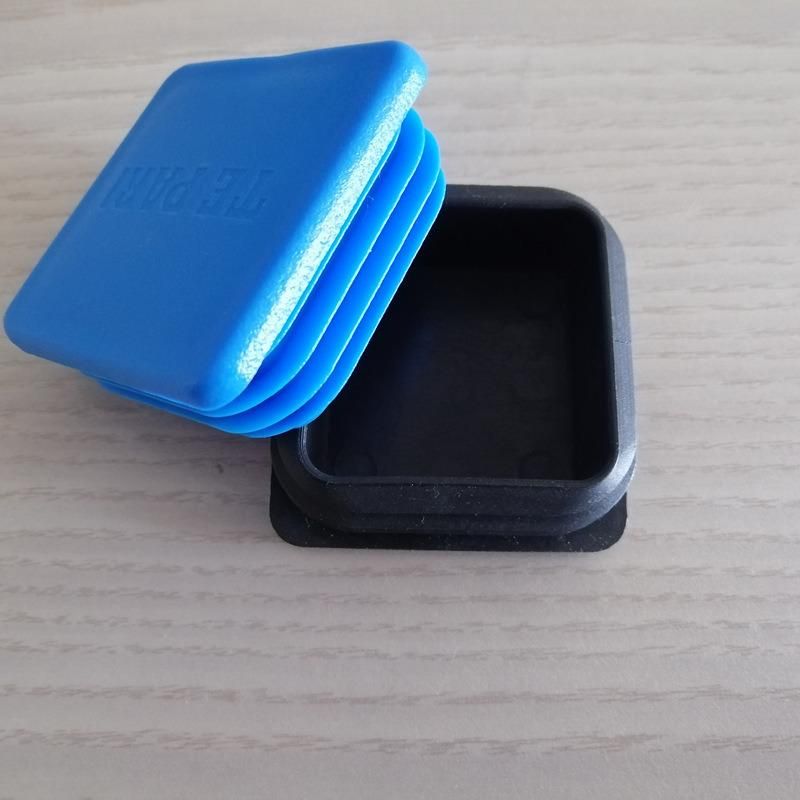 Custom PP PE Plastic End Caps, Plastic Square Pipe End Caps, Plastic Flat Square Tube End Cap