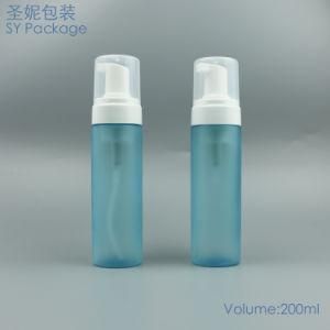 200 Ml Foam Bottle with White Pump Plastic Face Cleaning Packaging