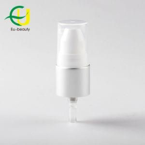 18/410 Matte Silver Coating Cosmetic Cream Pump for Face and Skin Care