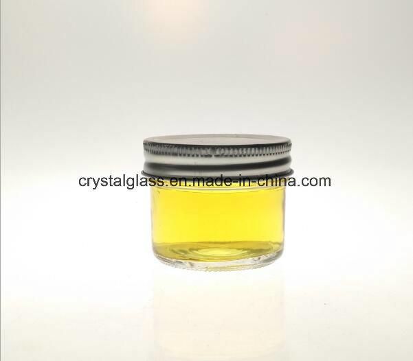 Wide Mouth Baby Food Glass Mason Jam Caviar Jars with Metal Lid 8oz 16oz