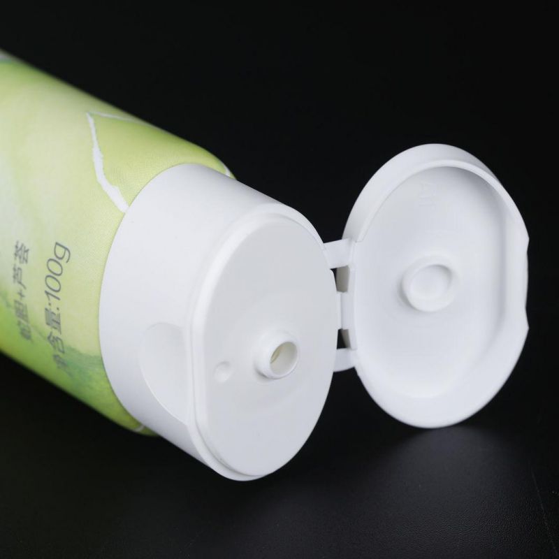 Eco Friendly Plastic Cream Tube Sugar Cane Paper Refillable Fast Shipping Red 100ml 100g Black Outer Cosmetic Solid Soft Tube Cosmetic Tube