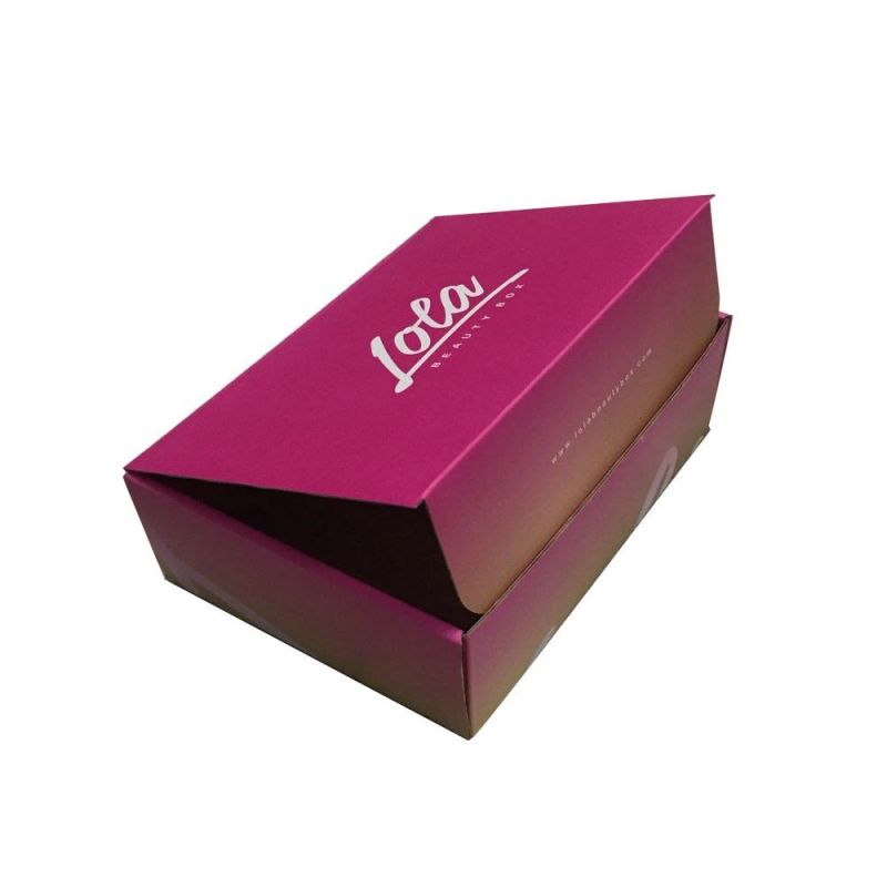 Custom Luxury Folding Kraft Corrugated Cardboard Paper Gift Packaging Box with Logo Print