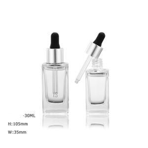 Empty Clear Cosmetic Plastic Dropper Bottle with Low Price