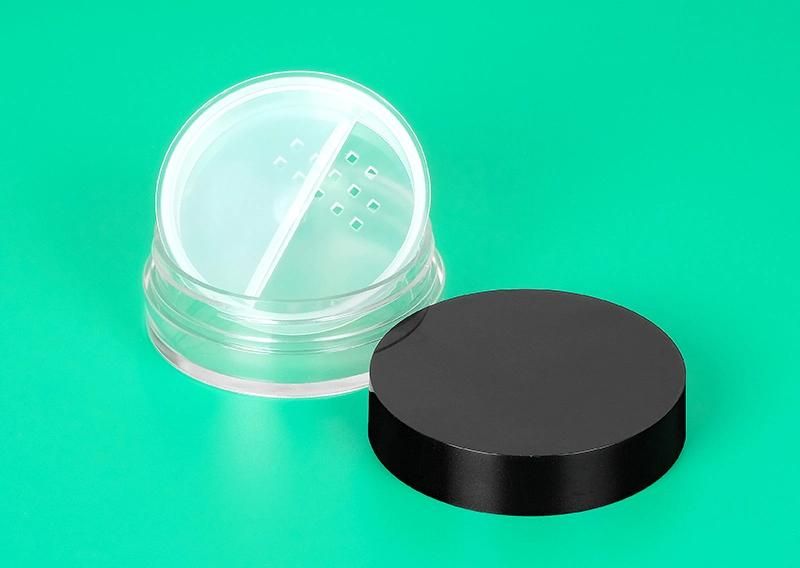 Wholesale Round Black Compact Powder Case Loose Powder Case for Loose Powder Packaging