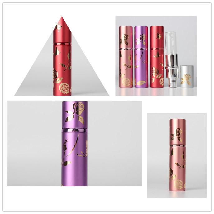 Perfume Atomizer Spray Aluminum Bottle and Glass Bottle