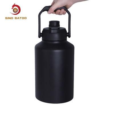 Big Size Opening Carry Handle Vacuum Insulated Drink Water Bottle Jar