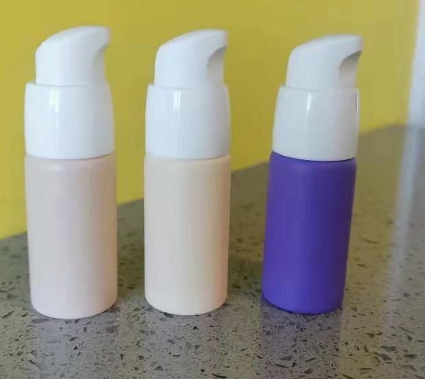 15ml Cute Tube Glass Bottle Nude Color Purple Color with Shinny White Plastic Dropper and Lid