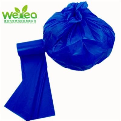 PE/HDPE/LDPE Plastic Black Rubbish Trash Garbage Waste Bag on Rolls