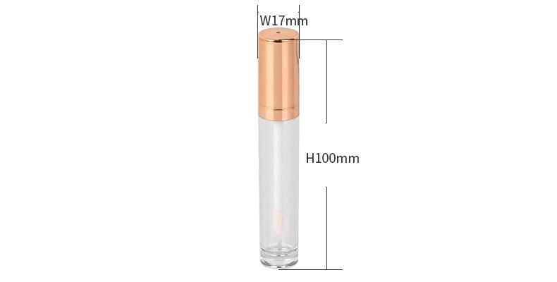 Latest Design Unique Gold Lip Gloss Wand Tubes Empty Lipgloss Tube Packaging Private Label for Makeup Packaging