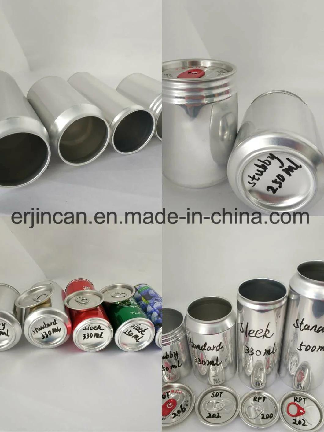 250ml Empty Blank Aluminum Beverage Cans Supplier
