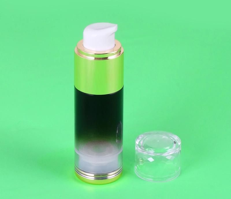 High Quality 15ml 30ml 50ml Empty Black Plastic Cosmetic Lotion Serum Bottle Sets