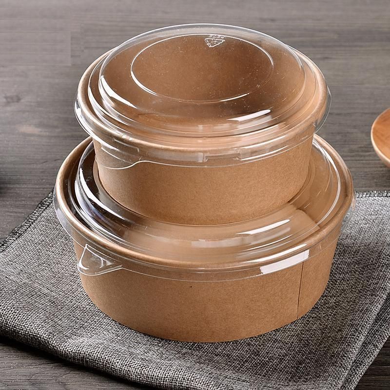 35oz Kraft Paper Bowls Disposable Soup Containers with Lids