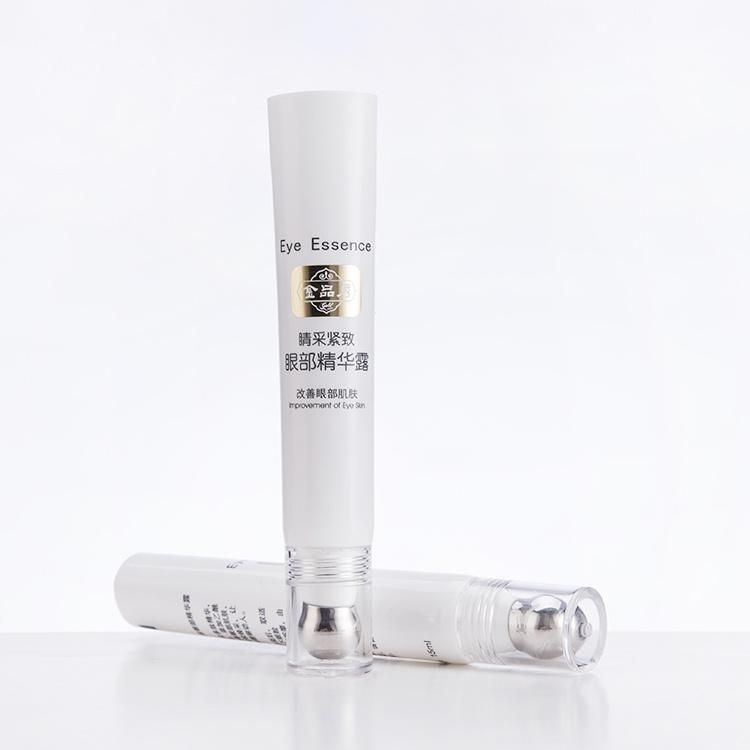 White Lip Balm Plastic Tube with Eye Essence Metal Applicator