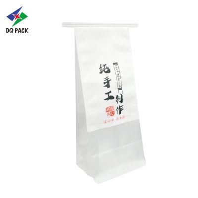 Dq Pack Spices Packaging Bag China White Kraft Paper Bag for Snacks