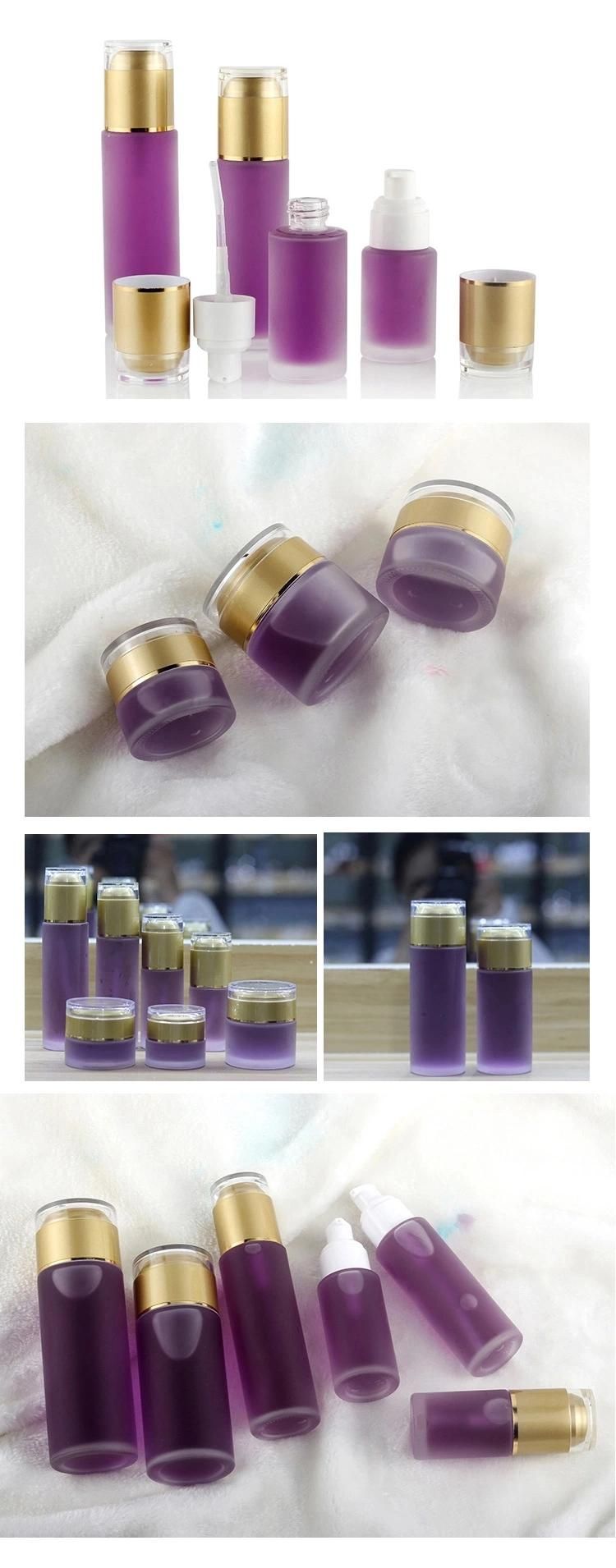 Fashionable Packaging Cosmetic Empty Round Bottle Set