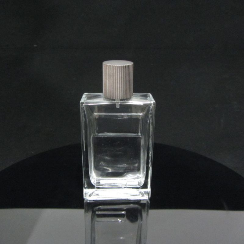 Simple Design Clear Sqaure Shape Parfum Glass Perfume Bottle