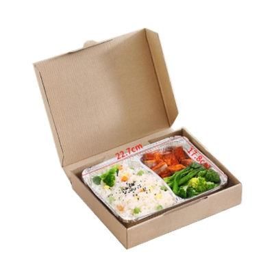 Biodegradable Tableware Corrugated Paper Lunch Packaging Box