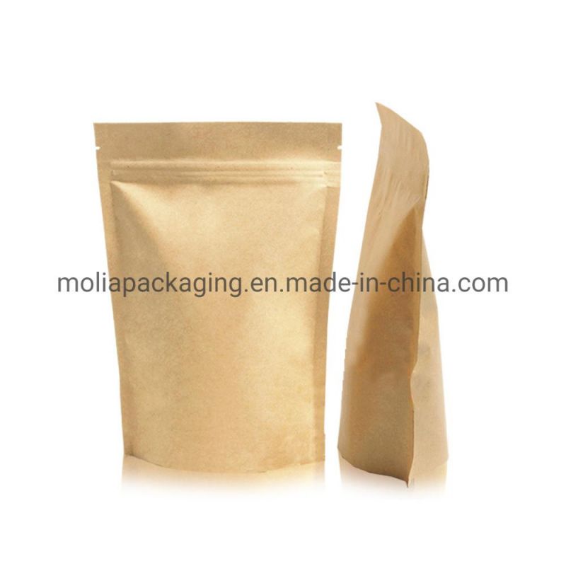 100% Biodegradable Kraft Film Printed Stand up Bag 1/4oz