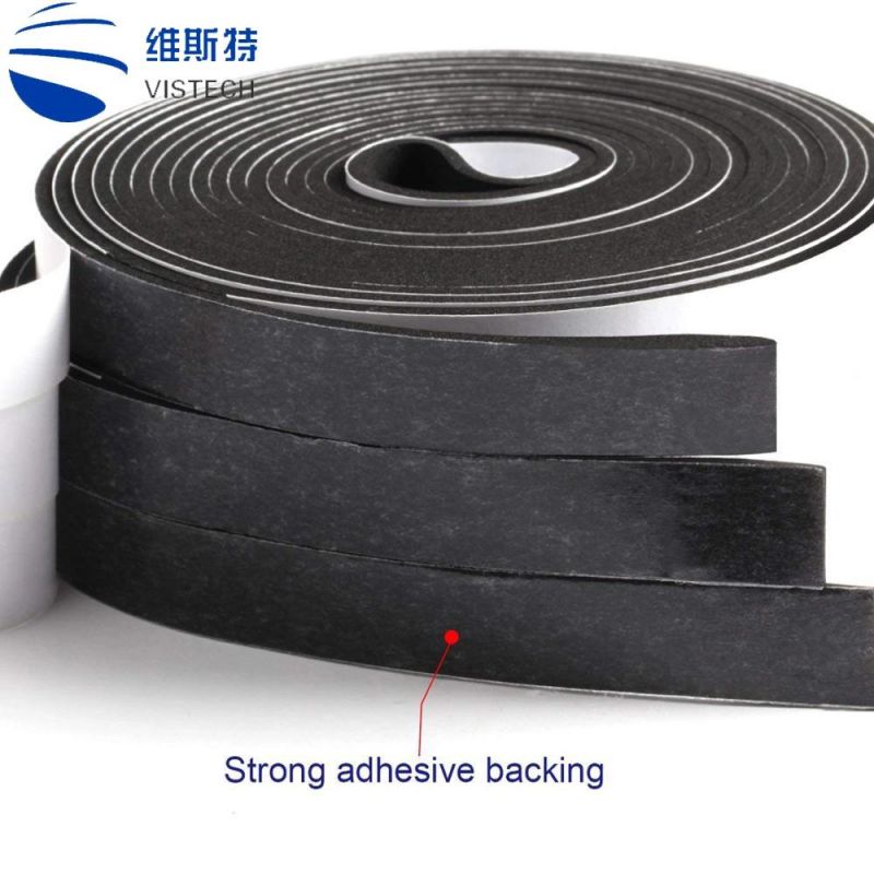 Single Sided Self Adhesive Seal Door Window Tape Strip Collision Avoidance Sealing Rubber Foam Strip