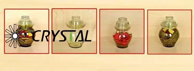 2kg Lead-Free Sealed Pickle Transparent Glass Pots in Kitchen / Large Capacity Glass Pot