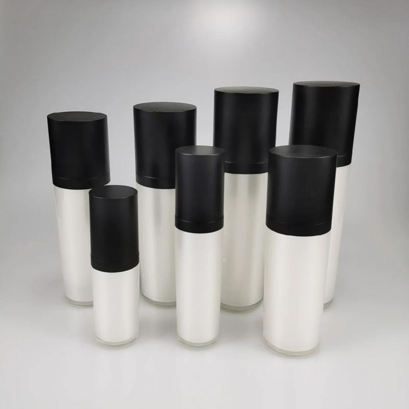 30ml 50ml 80ml 120ml 130ml 150ml Acrylic Emulsion Bottle Foundation Bottle Essence Bottle with Black Cap