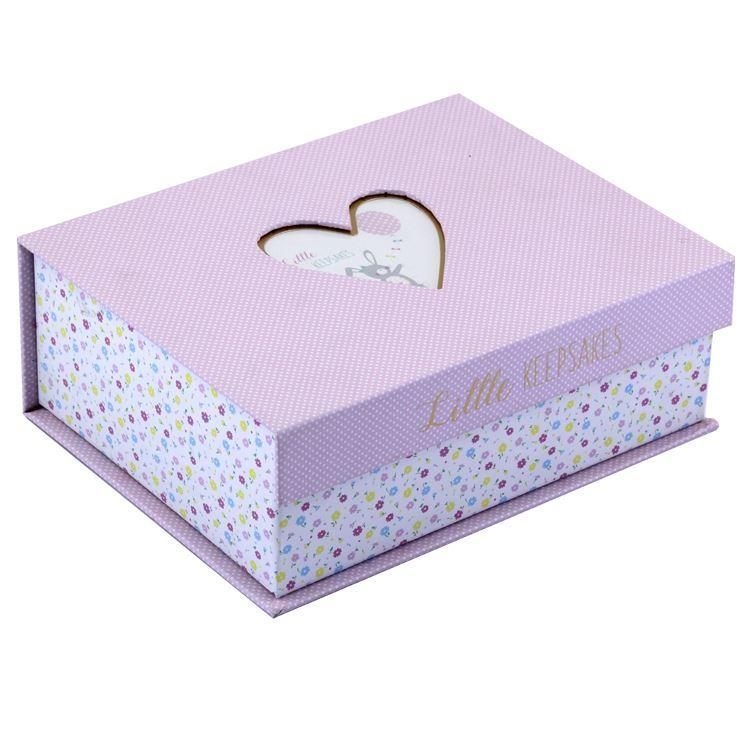 Custom Paper Cardboard Photo Storage Boxes Baby Shoe Packaging Box with PVC Clear Window