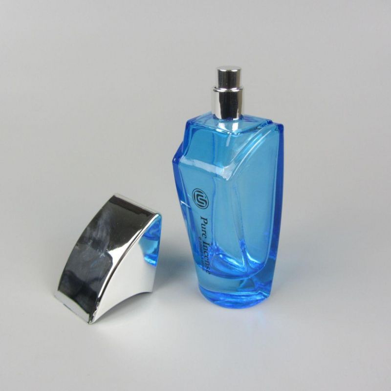 Men′s Empty Rectangle Transparent Luxury Glass Perfume Spray Bottles