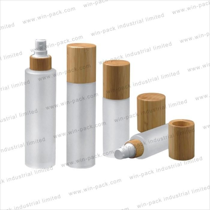 10%off Custom Eco Friendly 30ml 120ml Lotion Pump Bottle for Cream with Bamboo Base