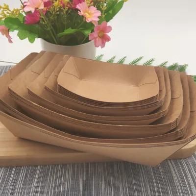 Disposable Kraft Takeaway Paper Hot Food Container