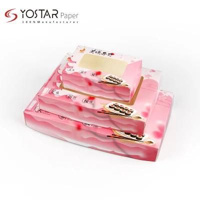 Custom Printing Mooncake Food Packing Paper Box with Window