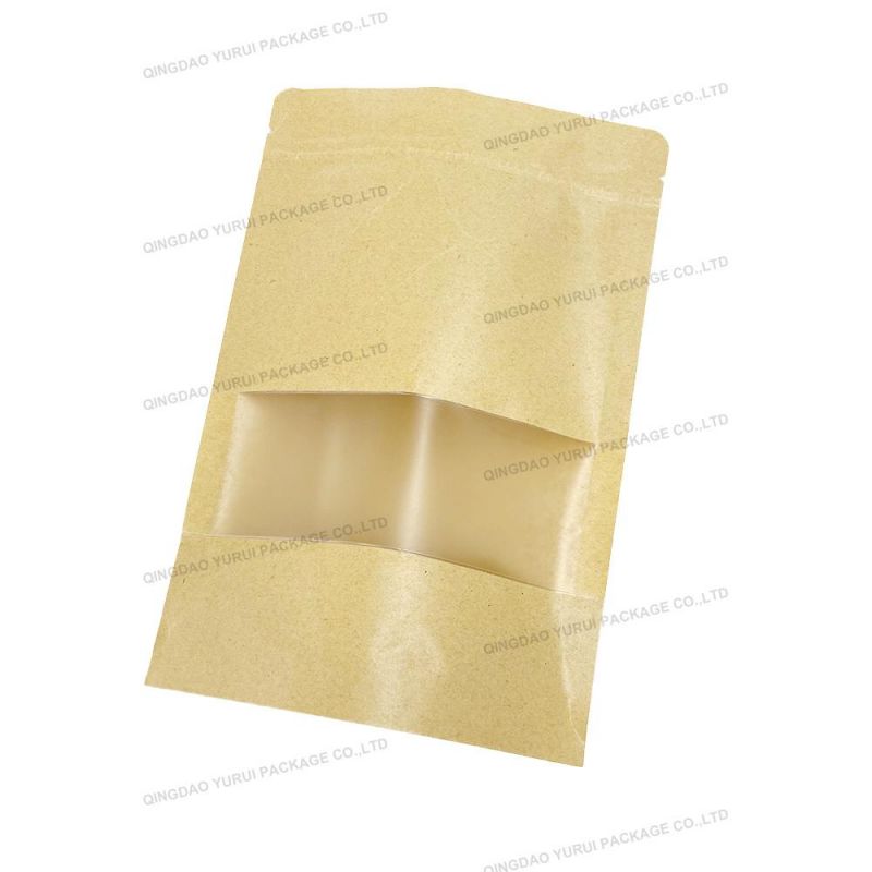 Resealable Plastic Seal Zip Lock Sanwich Packaging Kraft Papre Bag