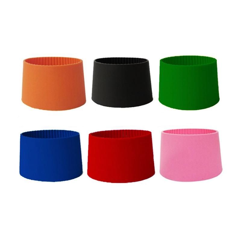 Reusable Soft Rubber Coffee Cup Wrap Glass Bottle Silicone Sleeve