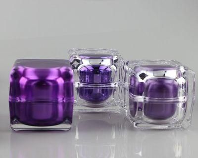 Luxury Square Acrylic Cream Jar