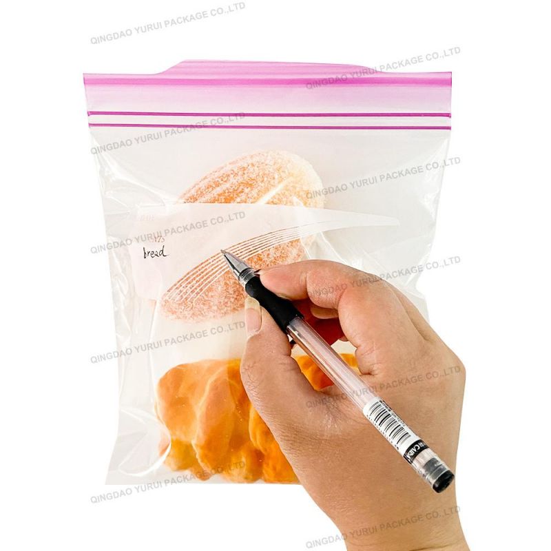 Factory Customized Quart Transparent Reclosable Double Reclosable Zipper Bags