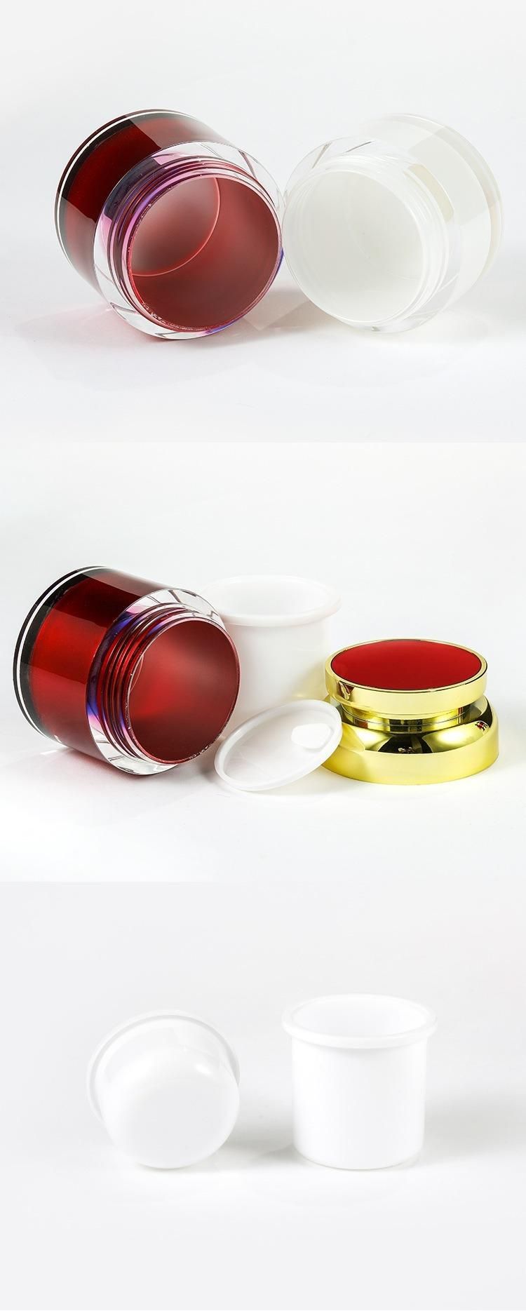 15g 30g 50g Luxury Cosmetic Acrylic Cream Jar for Beauty