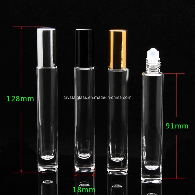 Essential Oil Amber Glass 10ml 5ml Roll on Bottle with Stainless Steel Ball