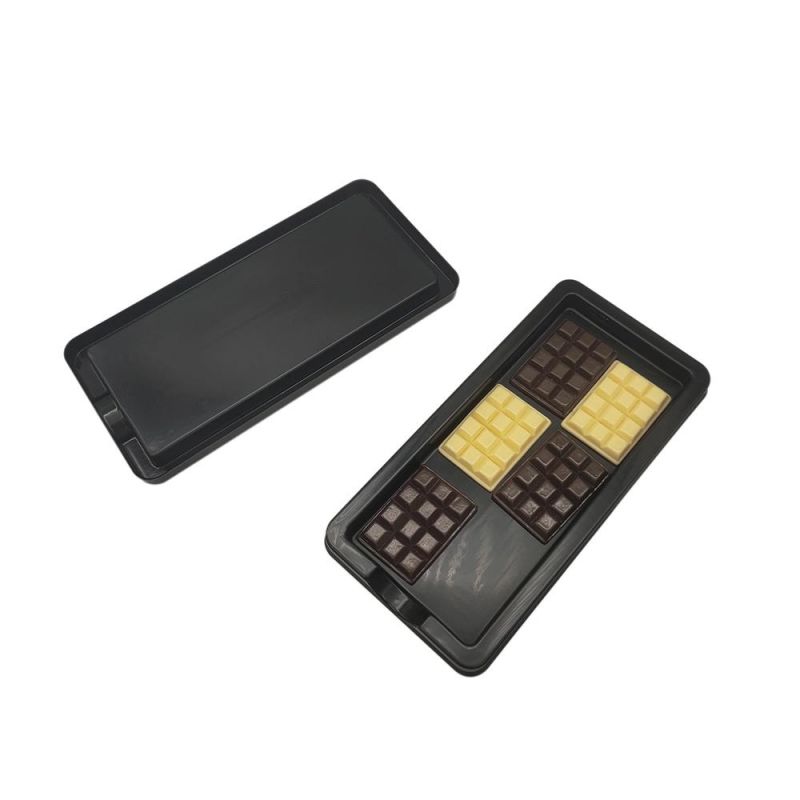 Paper Box Insert Packaging Black Blister Chocolate Bar Tray