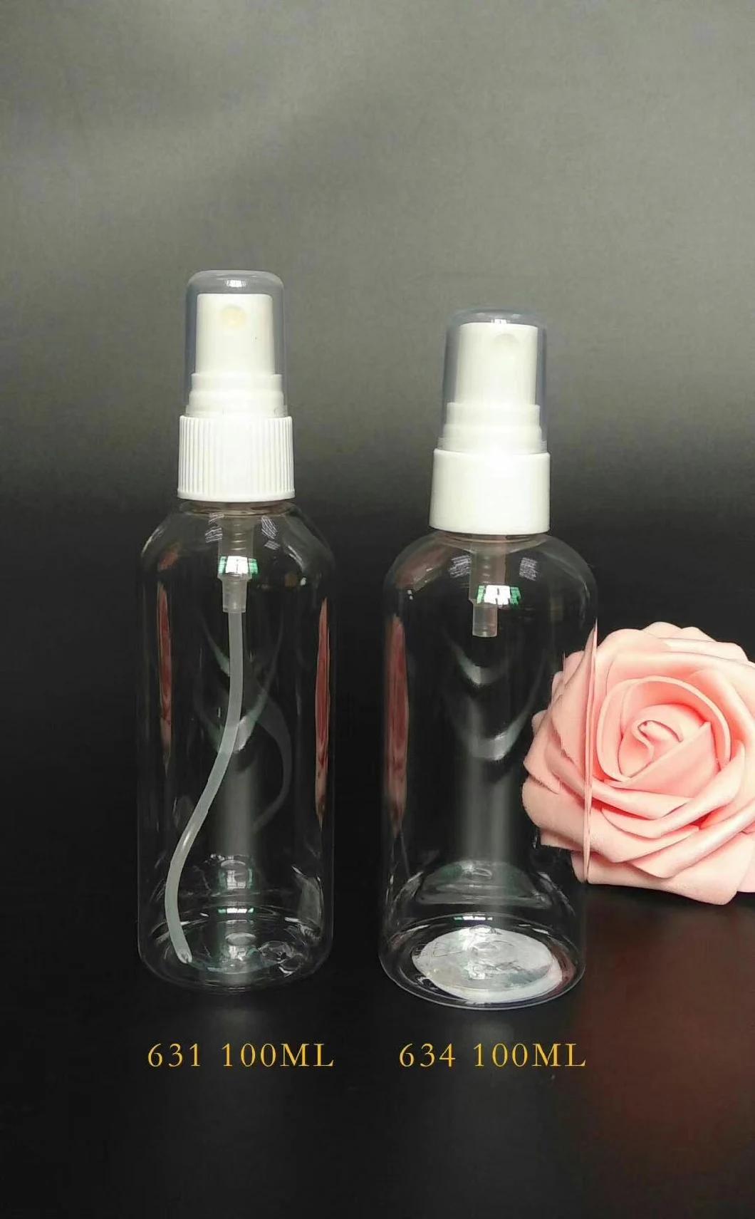 Colorful Pet Cosmetic Fine Pump Mist Perfume Plastic Spray Bottle with Nozzle