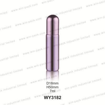 2ml 3ml 4ml 5ml 7ml Round Purple Glass Bottle with Metal Cap for Essential Oil